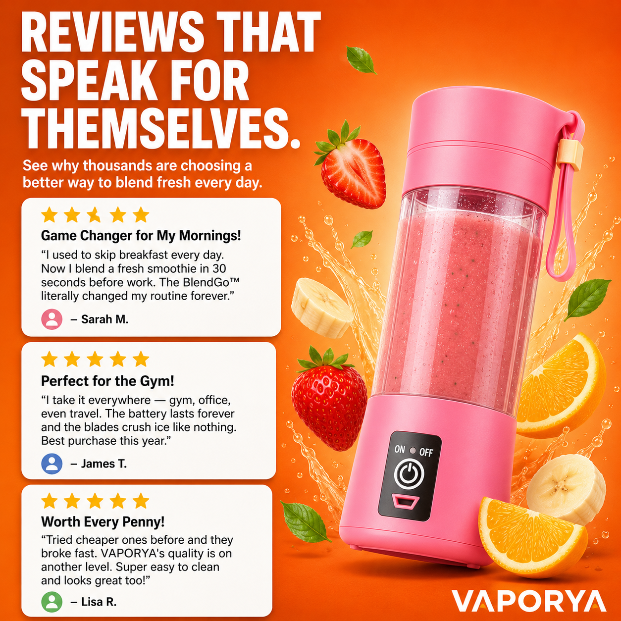 Vaporya™ - The portable blender